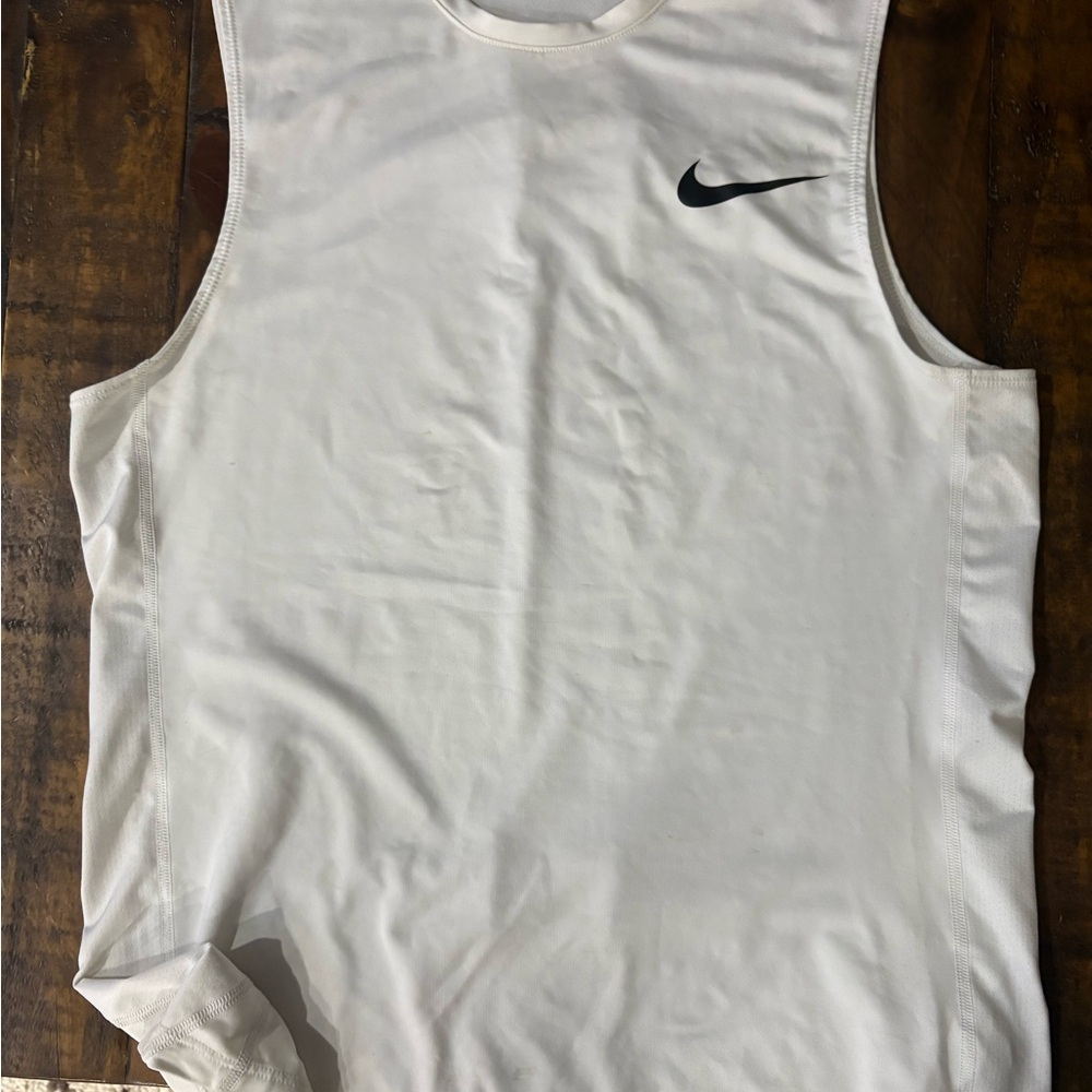 Nike White Sleeveless Top